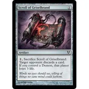 MtG Trading Card Game Avacyn Restored Common Scroll of Griselbrand #221