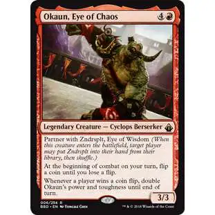MtG Trading Card Game Battlebond Rare Okaun, Eye of Chaos #6