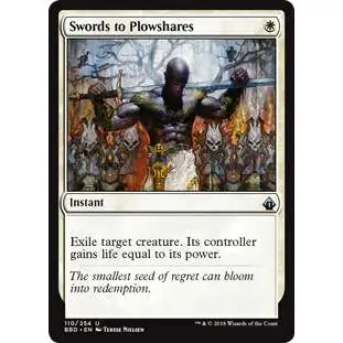 MtG Trading Card Game Battlebond Uncommon Swords to Plowshares #110
