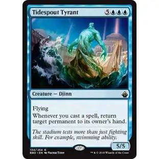 MtG Trading Card Game Battlebond Rare Foil Tidespout Tyrant #134