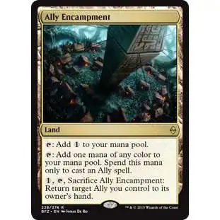 MtG Trading Card Game Battle for Zendikar Rare Ally Encampment #228