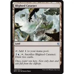 MtG Trading Card Game Battle for Zendikar Uncommon Blighted Cataract #229