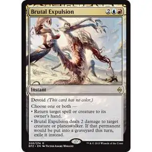 MtG Trading Card Game Battle for Zendikar Rare Foil Brutal Expulsion #200