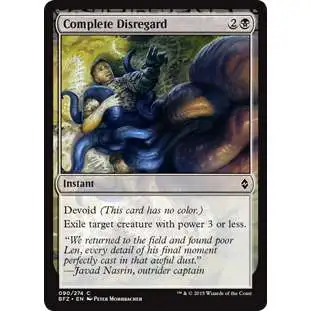 MtG Trading Card Game Battle for Zendikar Common Complete Disregard #90