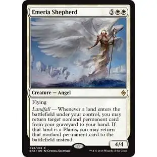 MtG Trading Card Game Battle for Zendikar Rare Emeria Shepherd #22