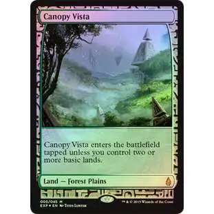 MtG Trading Card Game Battle for Zendikar Rare Canopy Vista [Zendikar Expedition]