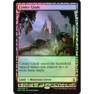 MtG Trading Card Game Battle for Zendikar Rare Foil Cinder Glade [Zendikar Expedition]