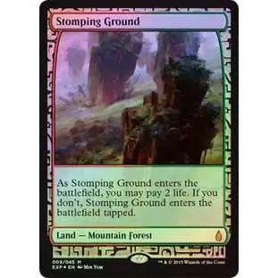 MtG Trading Card Game Battle for Zendikar Rare Stomping Ground [Zendikar Expedition]