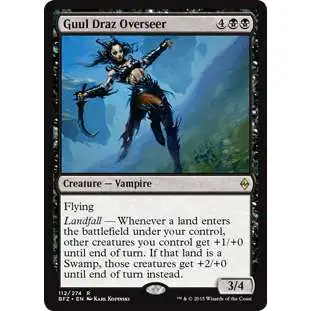 MtG Trading Card Game Battle for Zendikar Rare Guul Draz Overseer #112
