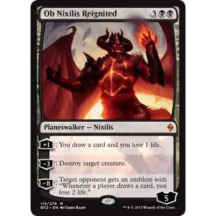 MtG Trading Card Game Battle for Zendikar Mythic Rare Ob Nixilis Reignited #119