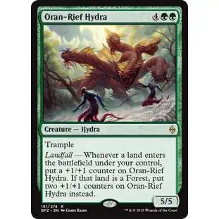 MtG Trading Card Game Battle for Zendikar Rare Oran-Rief Hydra #181