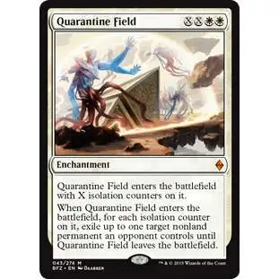 MtG Trading Card Game Battle for Zendikar Mythic Rare Quarantine Field #43