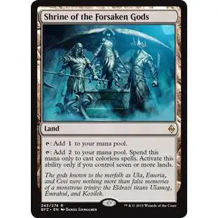 MtG Trading Card Game Battle for Zendikar Rare Shrine of the Forsaken Gods #245