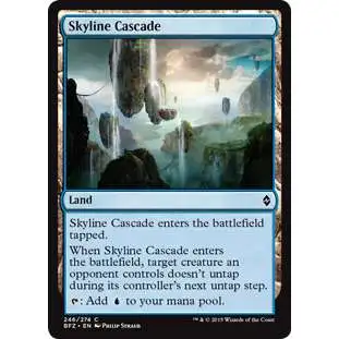 MtG Trading Card Game Battle for Zendikar Common Foil Skyline Cascade #246