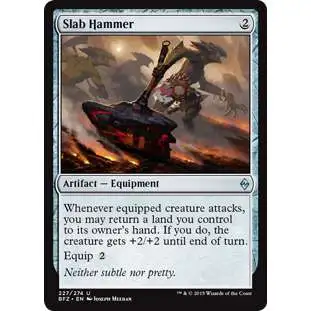 MtG Trading Card Game Battle for Zendikar Uncommon Slab Hammer #227