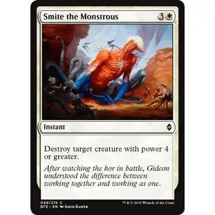 MtG Trading Card Game Battle for Zendikar Common Smite the Monstrous #49