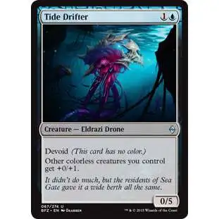 MtG Trading Card Game Battle for Zendikar Uncommon Tide Drifter #67