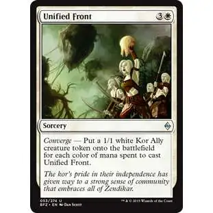 MtG Trading Card Game Battle for Zendikar Uncommon Unified Front #53