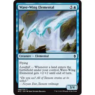 MtG Trading Card Game Battle for Zendikar Common Wave-Wing Elemental #88