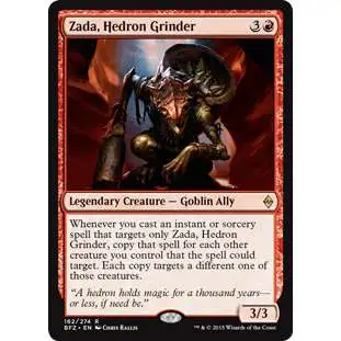 MtG Trading Card Game Battle for Zendikar Rare Zada, Hedron Grinder #162