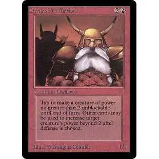 MtG Beta Common Dwarven Warriors [Heavily Played]