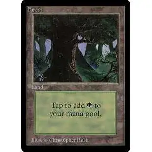 MtG Beta Basic Land Forest [RANDOM Artwork - Lightly Played] [Lightly Played]