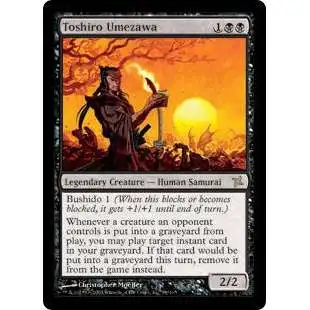 MtG Trading Card Game Betrayers of Kamigawa Rare Toshiro Umezawa #89