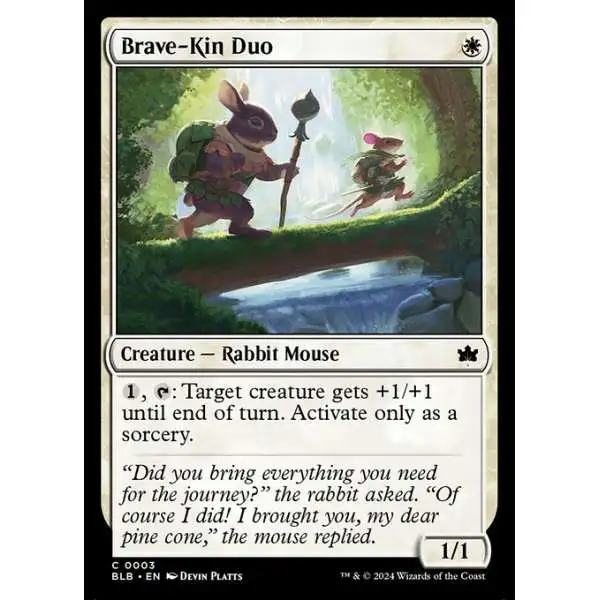 MtG Bloomburrow Common Brave-Kin Duo #3