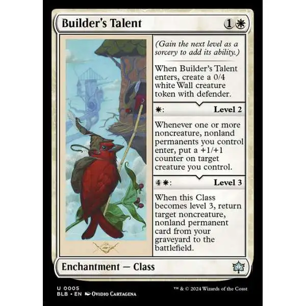 MtG Bloomburrow Uncommon Builder's Talent #5