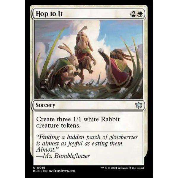 MtG Bloomburrow Uncommon Hop to It #16
