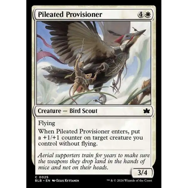 MtG Bloomburrow Common Pileated Provisioner #25
