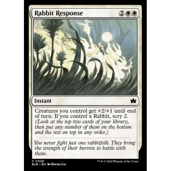 MtG Bloomburrow Common Rabbit Response #26
