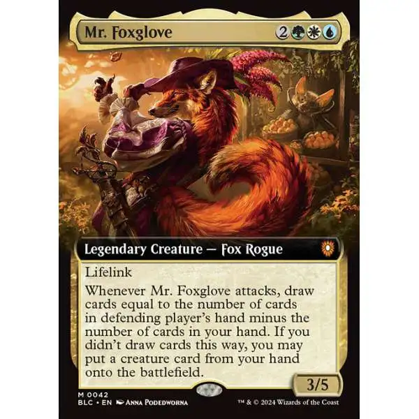 fox cards mtg Flourishing (Promo Pack) [Ikoria: Lair of Behemoths Promos] Wilds of Eldraine (WOE) #39 Illustrated by Nestor Ossandon Leal Magic Fox base deck suggestions for