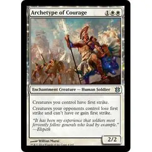 MtG Trading Card Game Born of the Gods Uncommon Archetype of Courage #4