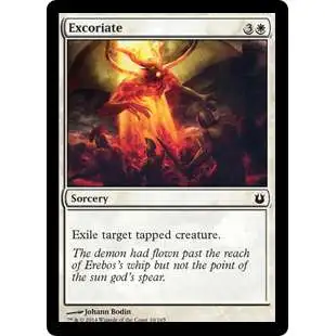 MtG Trading Card Game Born of the Gods Common Excoriate #10
