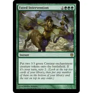 MtG Trading Card Game Born of the Gods Rare Fated Intervention #121