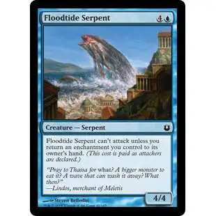 MtG Trading Card Game Born of the Gods Common Floodtide Serpent #41