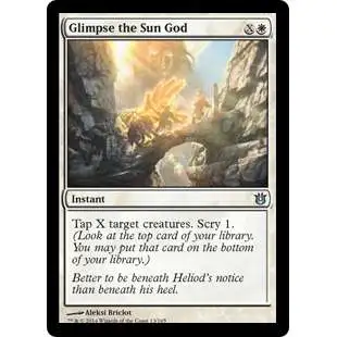 MtG Trading Card Game Born of the Gods Uncommon Glimpse the Sun God #13