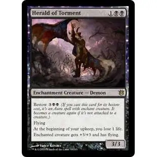 MtG Trading Card Game Born of the Gods Rare Foil Herald of Torment #75