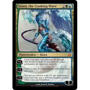 MtG Trading Card Game Born of the Gods Mythic Rare Kiora, the Crashing Wave #149