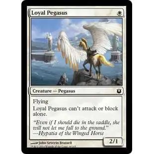 MtG Trading Card Game Born of the Gods Common Loyal Pegasus #19