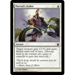 MtG Trading Card Game Born of the Gods Common Mortal's Ardor #20