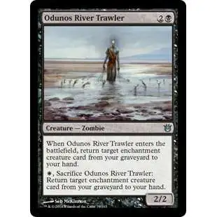 MtG Trading Card Game Born of the Gods Uncommon Foil Odunos River Trawler #79