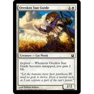 MtG Trading Card Game Born of the Gods Common Oreskos Sun Guide #22