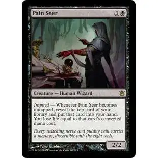 MtG Trading Card Game Born of the Gods Rare Foil Pain Seer #80