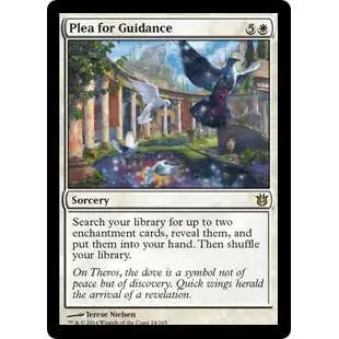 MtG Trading Card Game Born of the Gods Rare Plea for Guidance #24