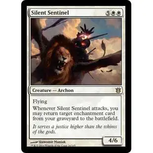 MtG Trading Card Game Born of the Gods Rare Silent Sentinel #26