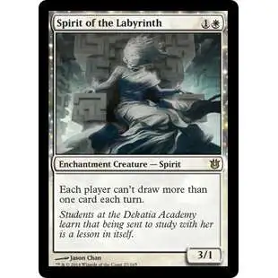MtG Trading Card Game Born of the Gods Rare Foil Spirit of the Labyrinth #27