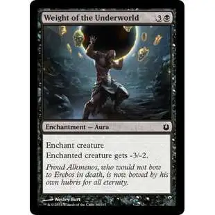 MtG Trading Card Game Born of the Gods Common Foil Weight of the Underworld #86