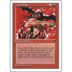 MtG Chronicles Rare Land's Edge [Moderately Played]